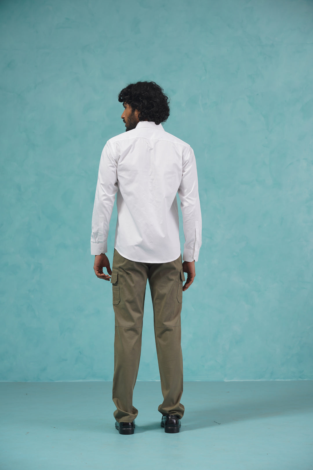 Indian Needle Men's Cotton Solid White Formal Shirt's ( SF 361White )