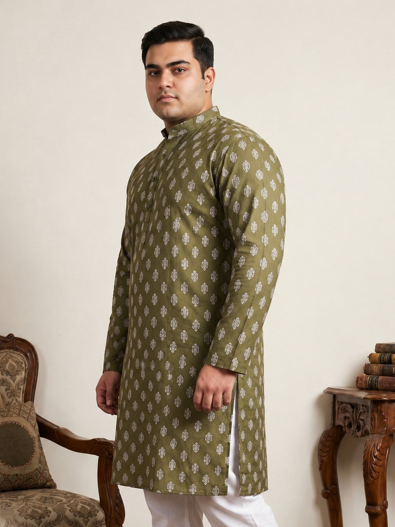 Floral Printed Kurta for Men