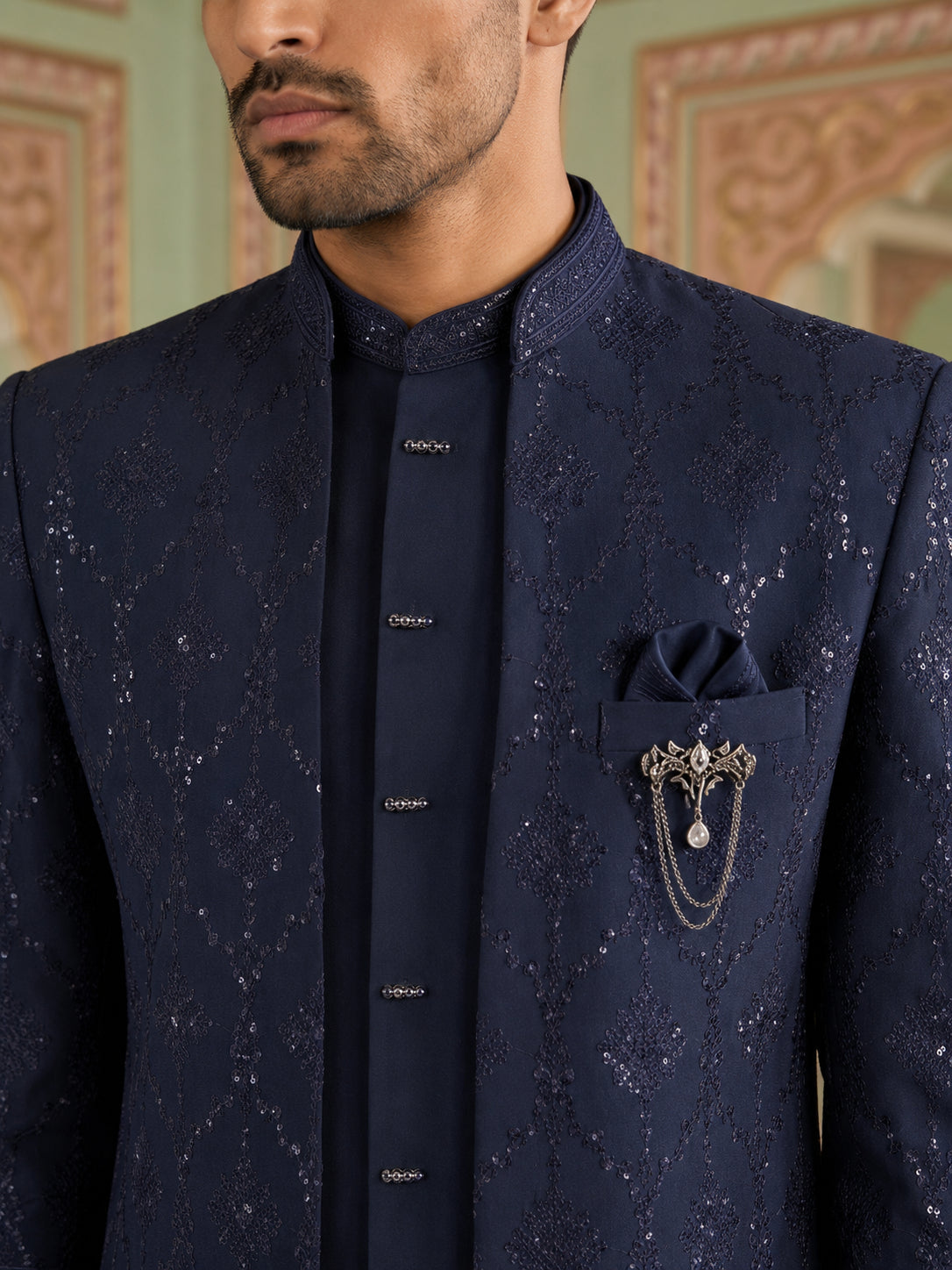 Men's Imported Japanese Fabric Indo-Western Set