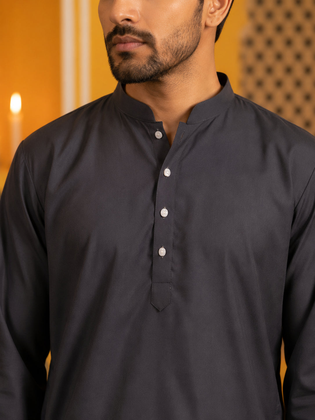 Men's Cotton Blend Festive Printed Kurta