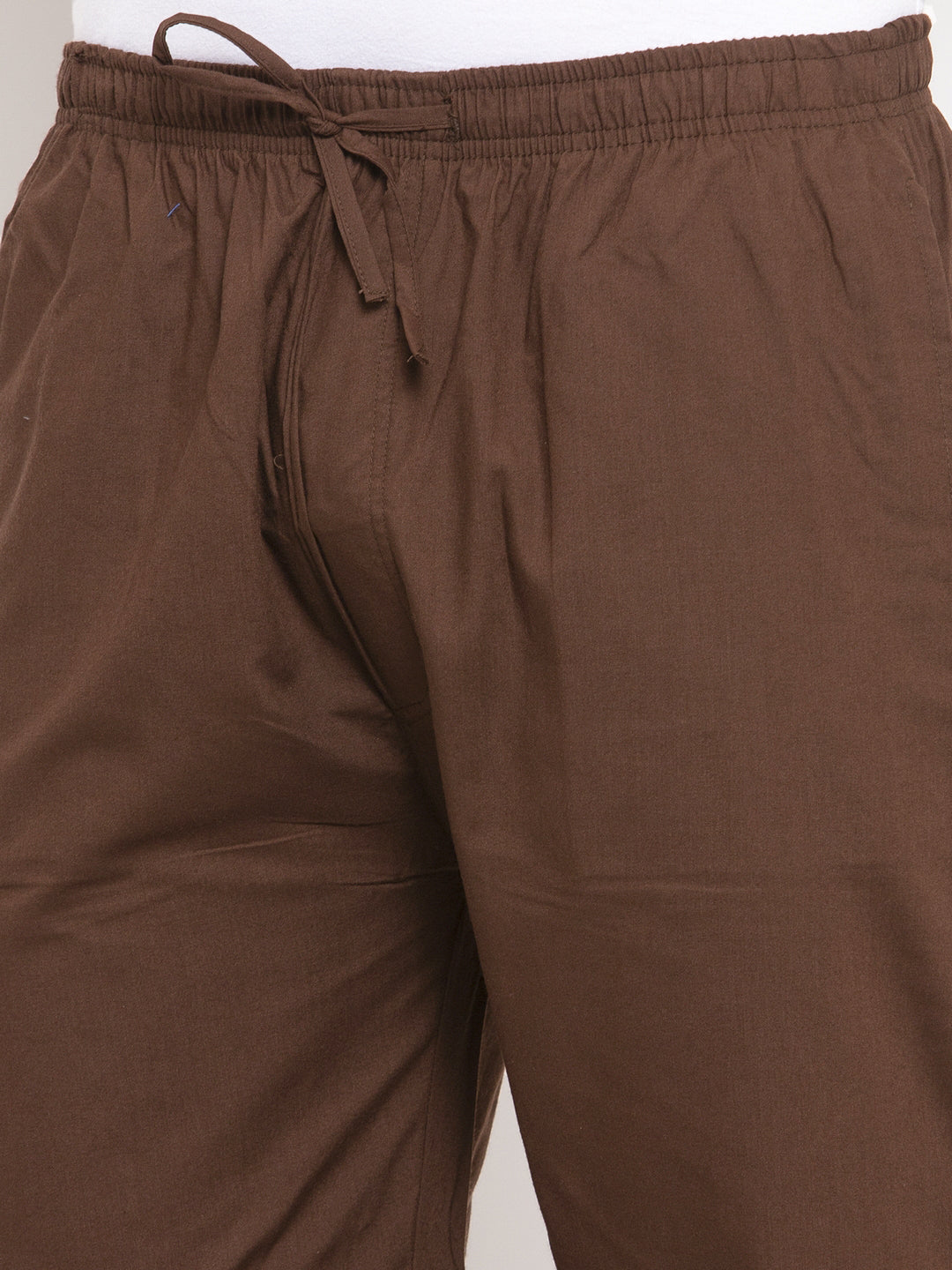 Indian Needle Men's Brown Solid Cotton Track Pants ( JOG 011Coffee )