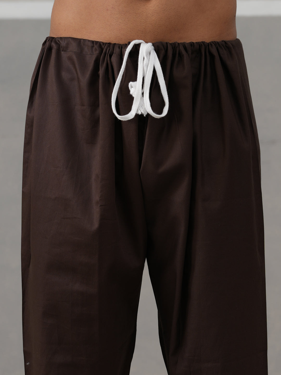 Men's Solid Pathani Kurta with Pyjama ( ANMKKP 189Coffee )