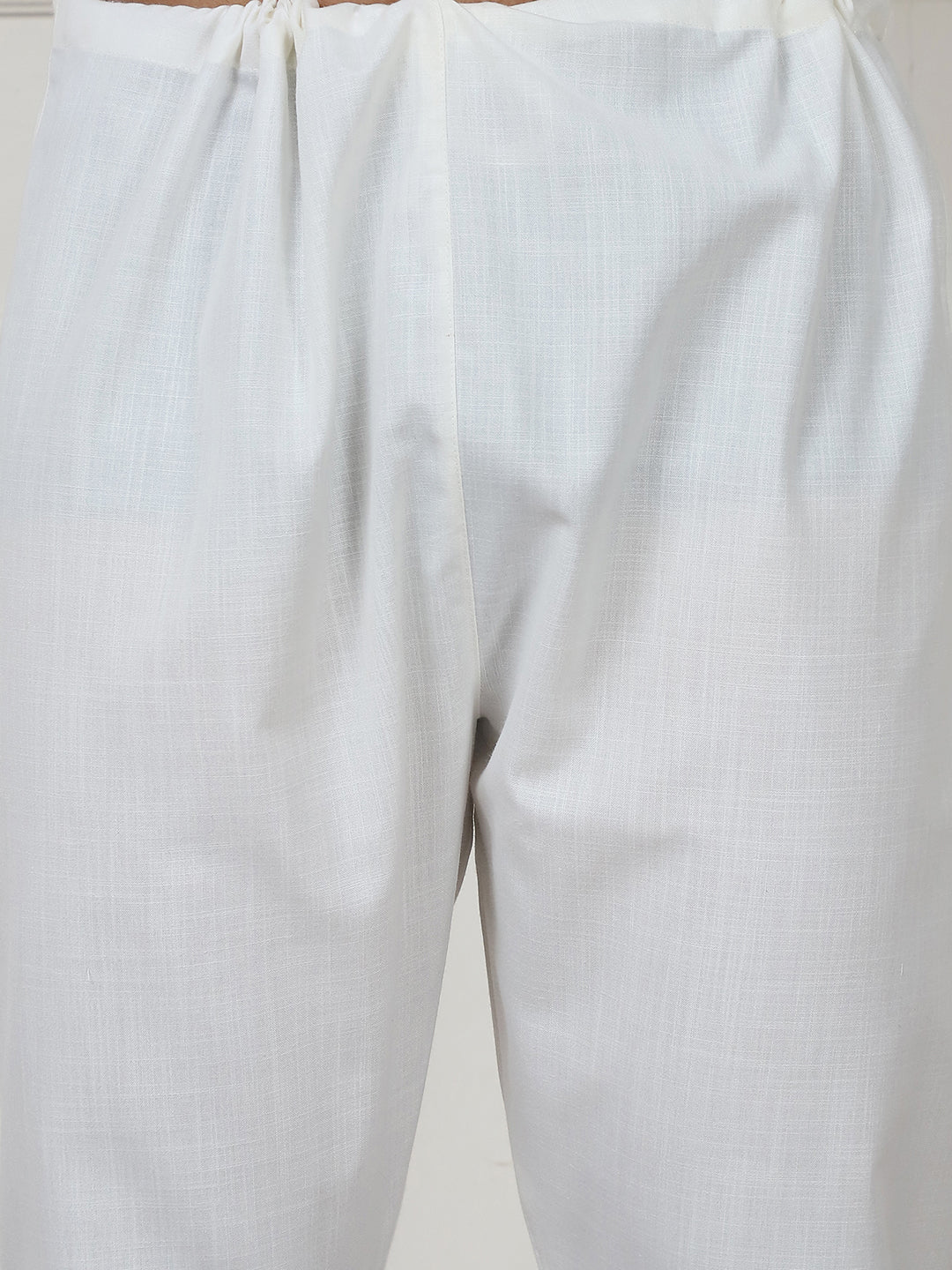 Men's Solid Pathani Kurta with Pyjama ( ANMKP 189Cream )
