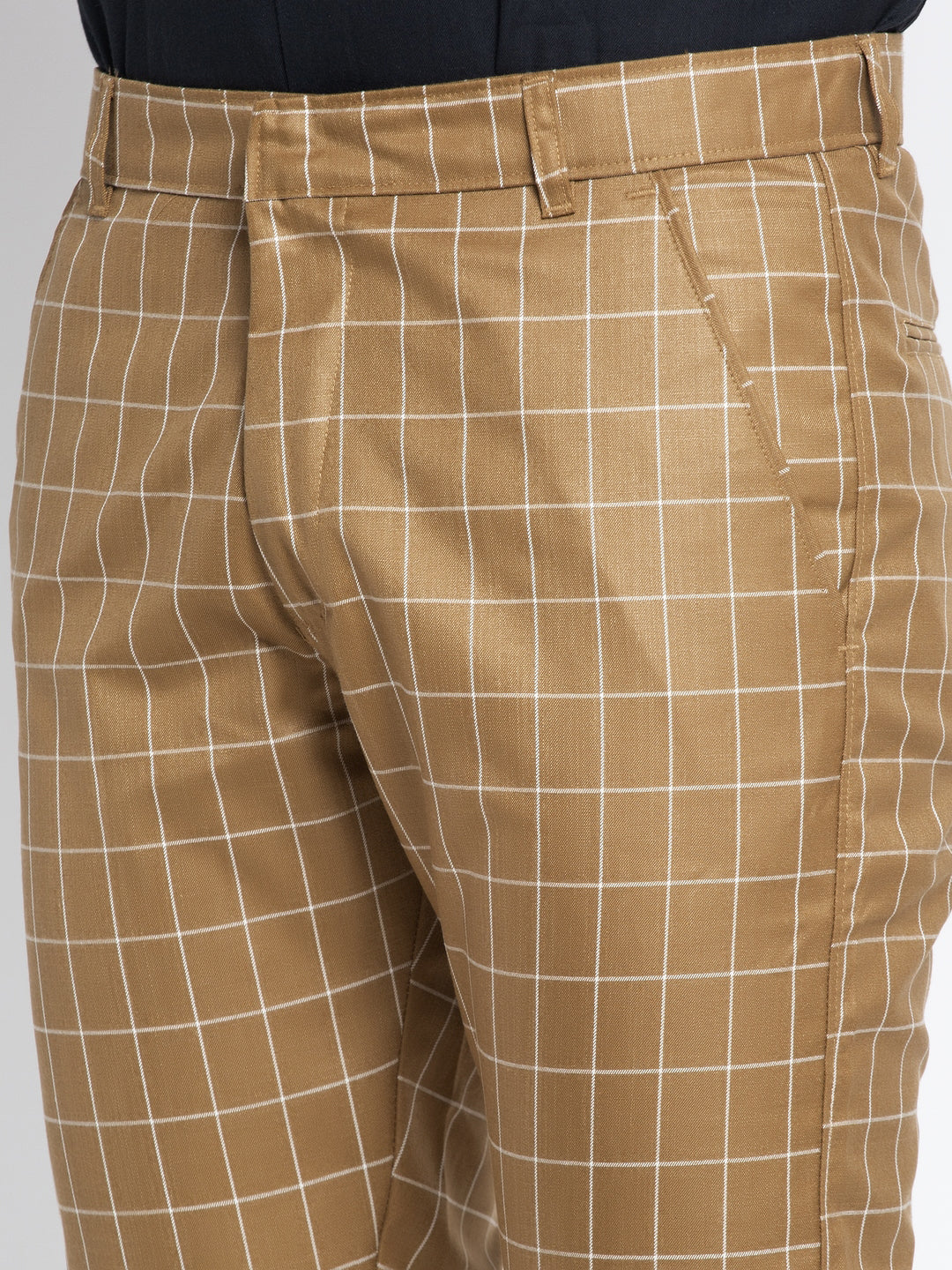 Indian Needle Men's Brown Formal Trousers ( FGP 260Brown )