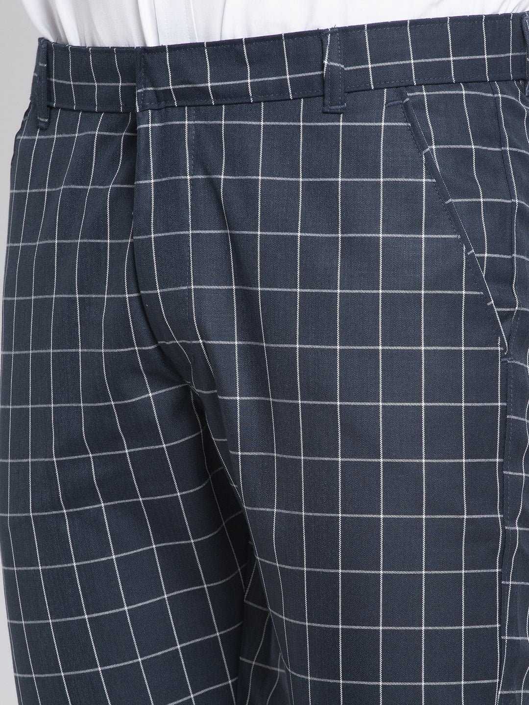 Indian Needle Men's Navy Formal Trousers ( FGP 260Navy )