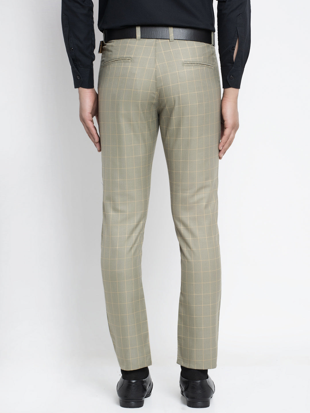 Indian Needle Men's Green Formal Trousers ( FGP 260Pista )