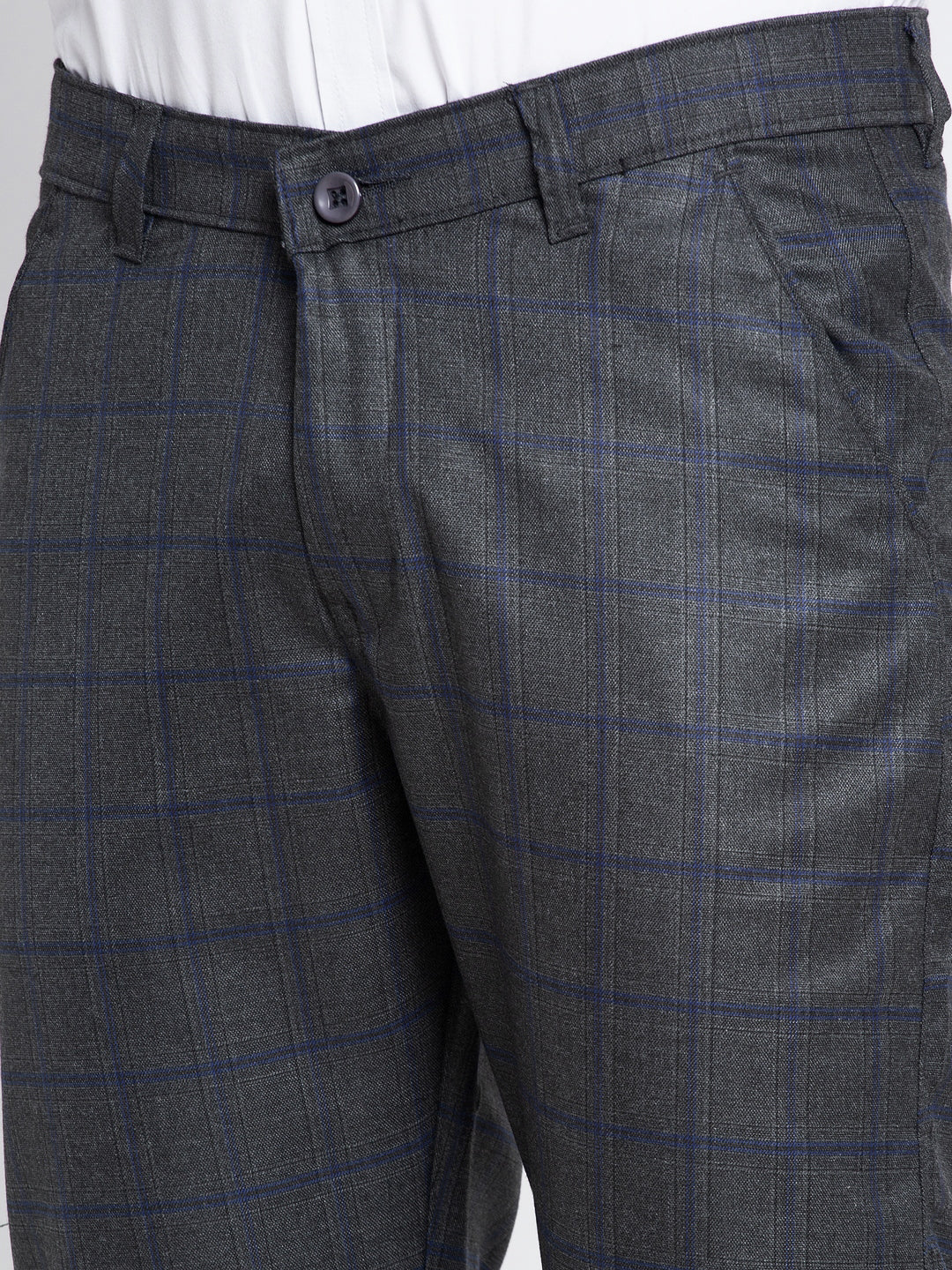 Indian Needle Men's Black Formal Trousers ( FGP 261Black )