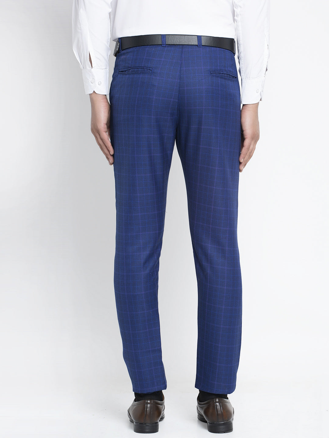 Indian Needle Men's Blue Formal Trousers ( FGP 261Blue )