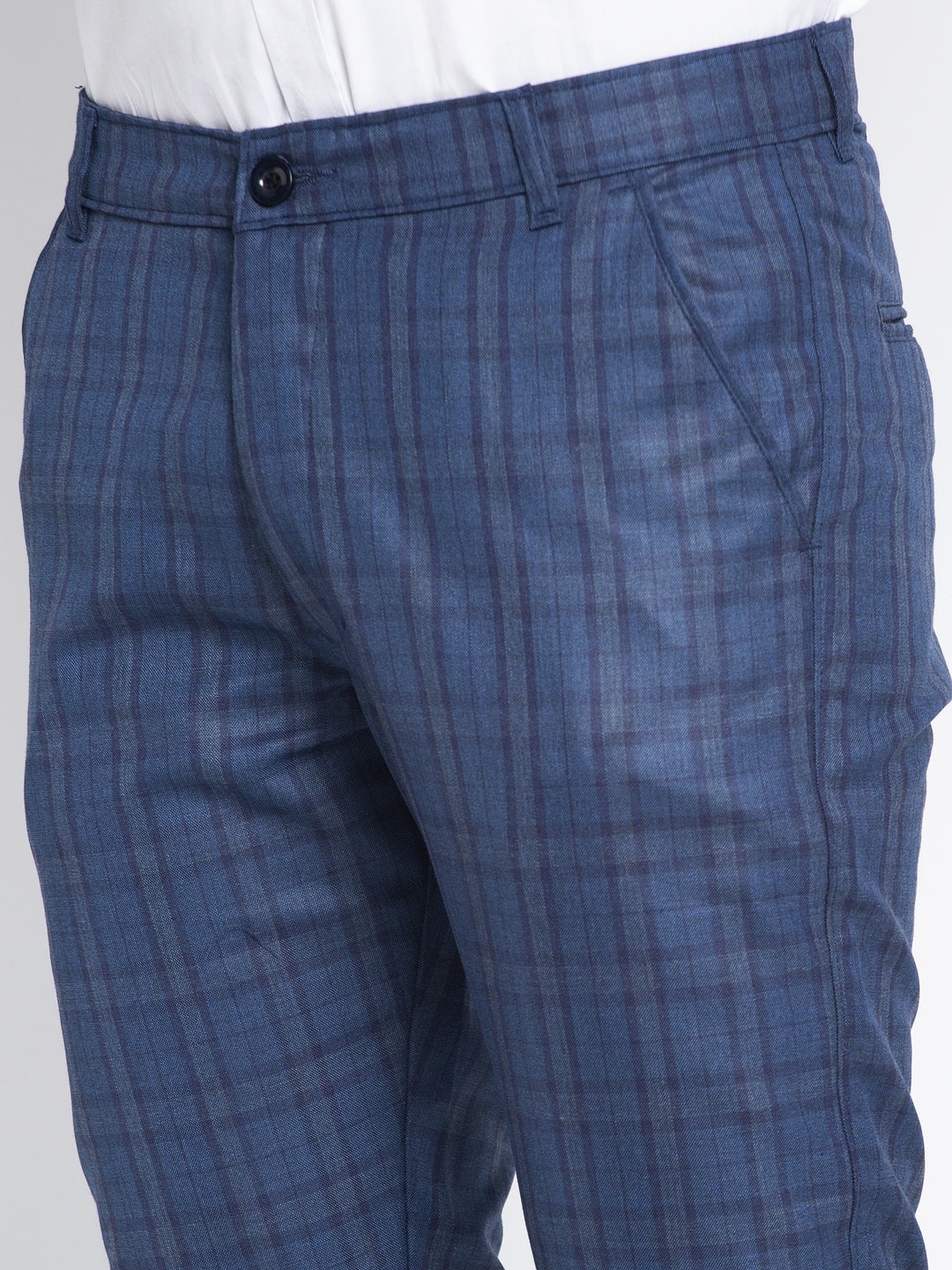 Indian Needle Men's Navy Formal Trousers ( FGP 261Navy )