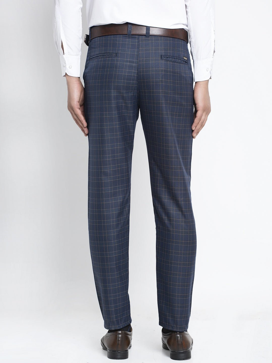 Indian Needle Men's Navy Formal Trousers ( FGP 264Navy )