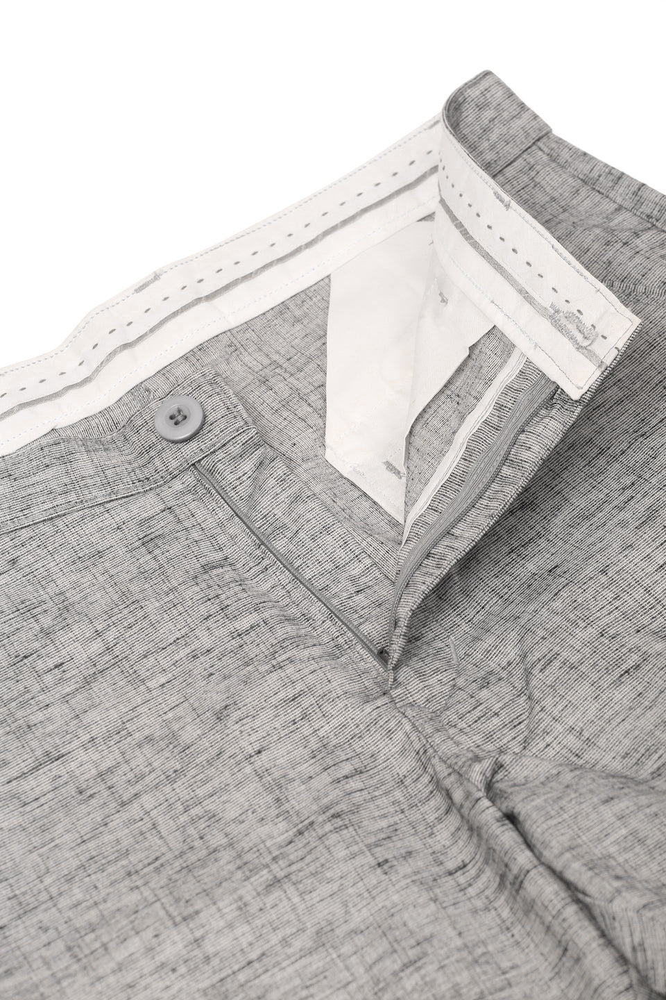 Indian Needle Men's Grey Linan Cotton Formal Trousers ( FGP 273Grey )