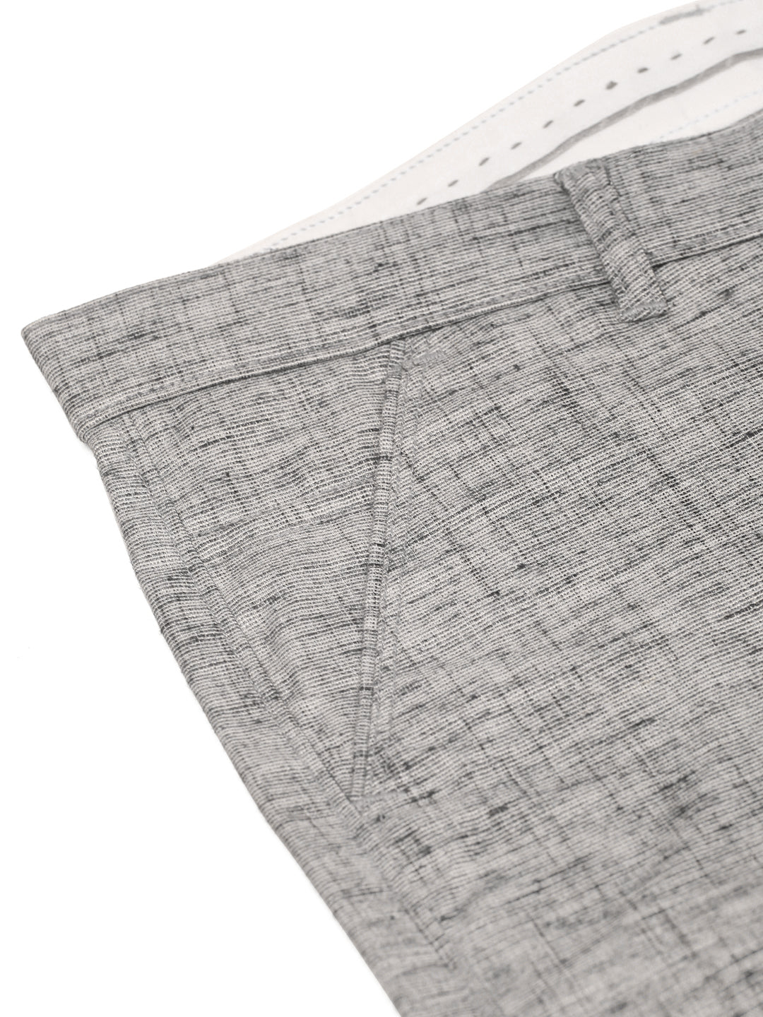 Indian Needle Men's Grey Linan Cotton Formal Trousers ( FGP 273Grey )