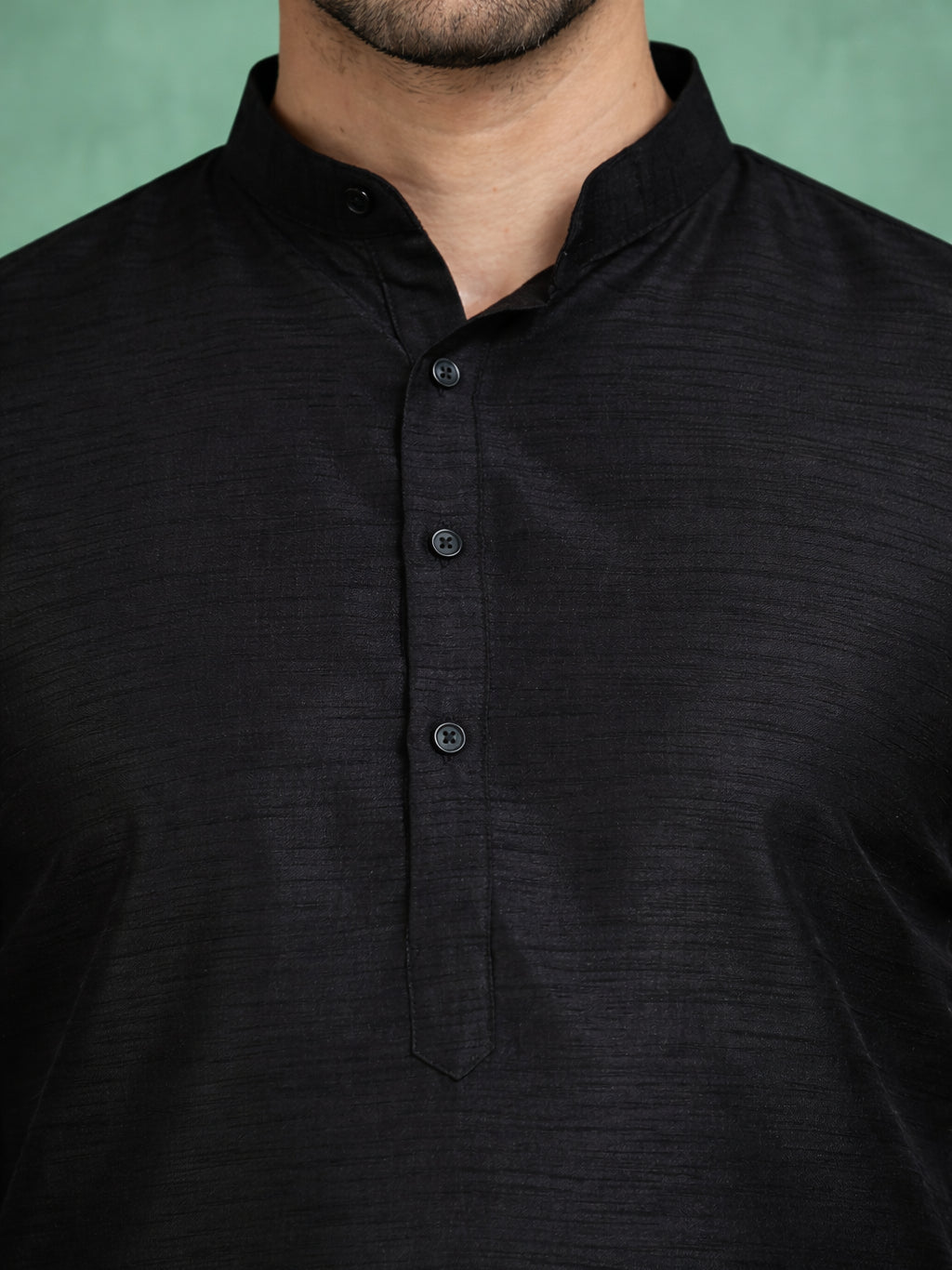 Premium Silk Solid Kurta ( HOPKO 5209Black )