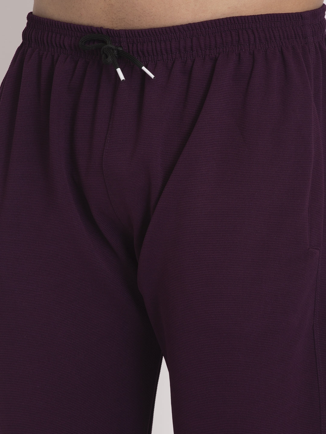 Indian Needle Men's Purple Solid Track Pants ( JOG 014Purple )
