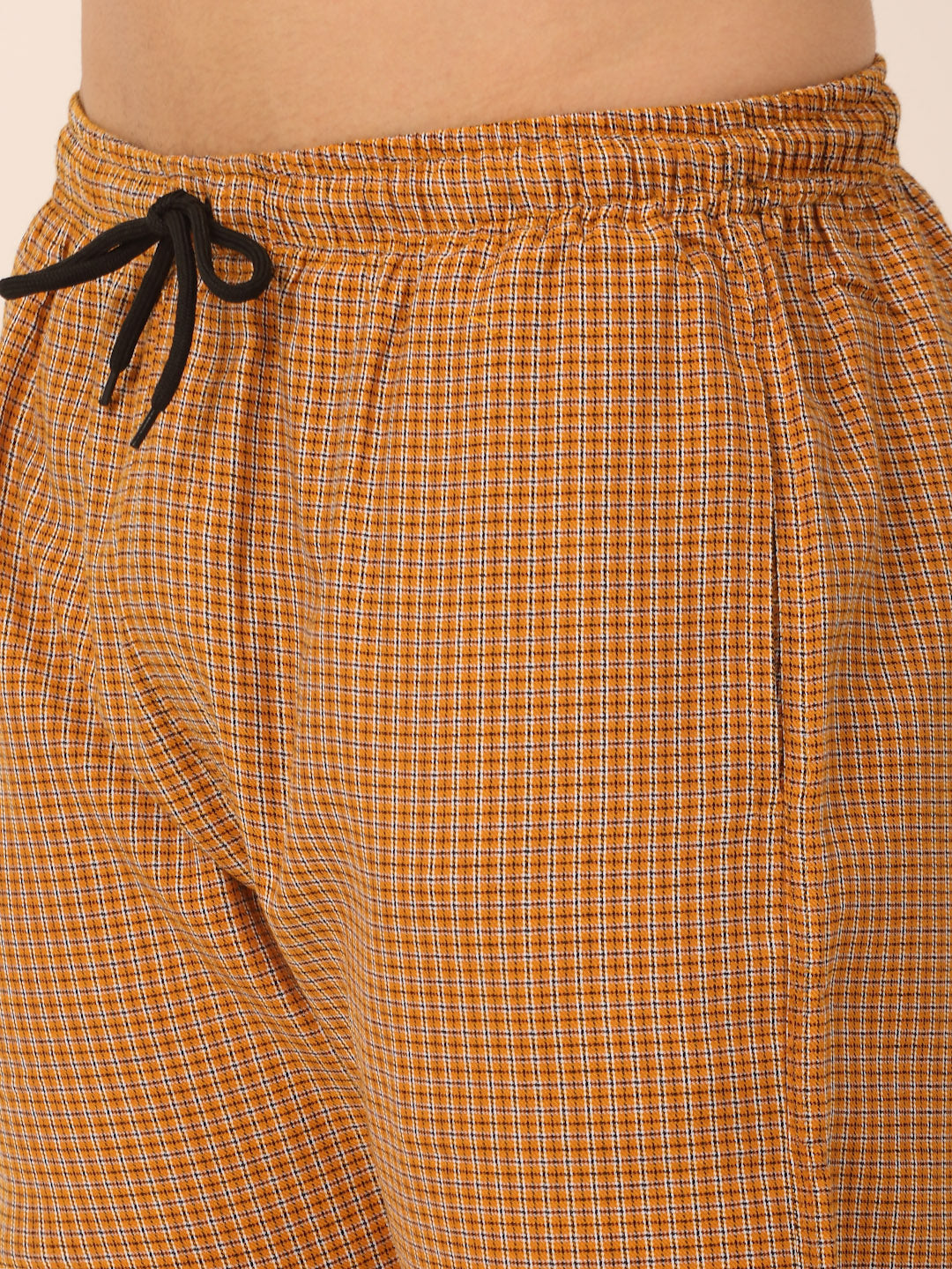 Indian Needle Men's Checked Cotton Track Pants