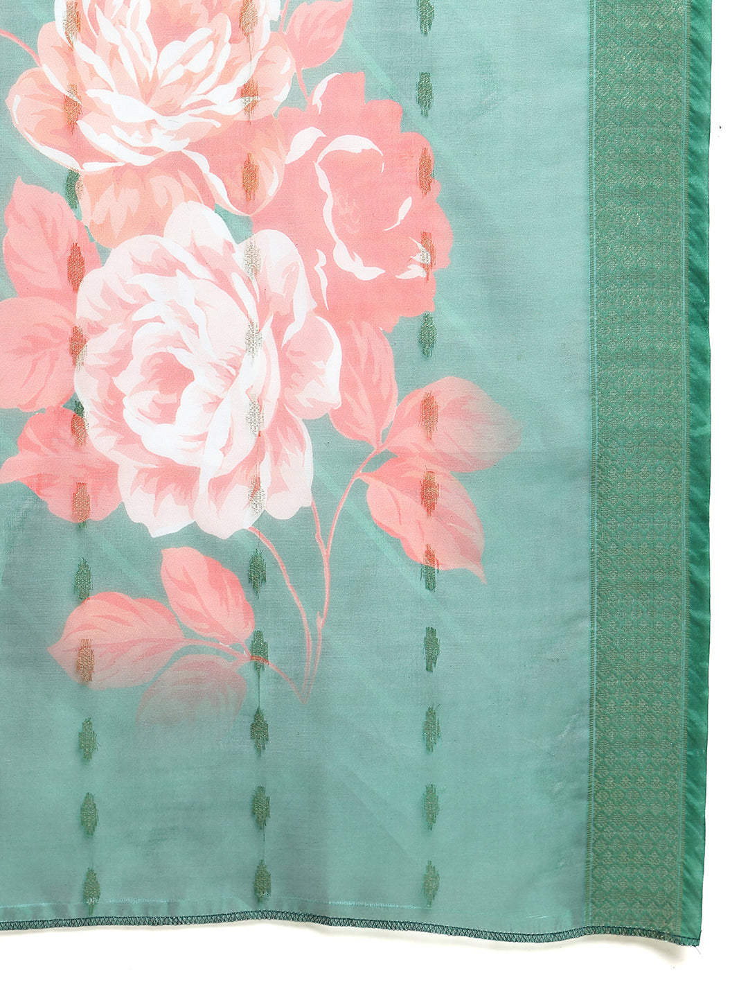 Backless Designer Kurta Palazzo Set with Floral Dupatta ( JOKPL 2137G D66G 1577 Green )