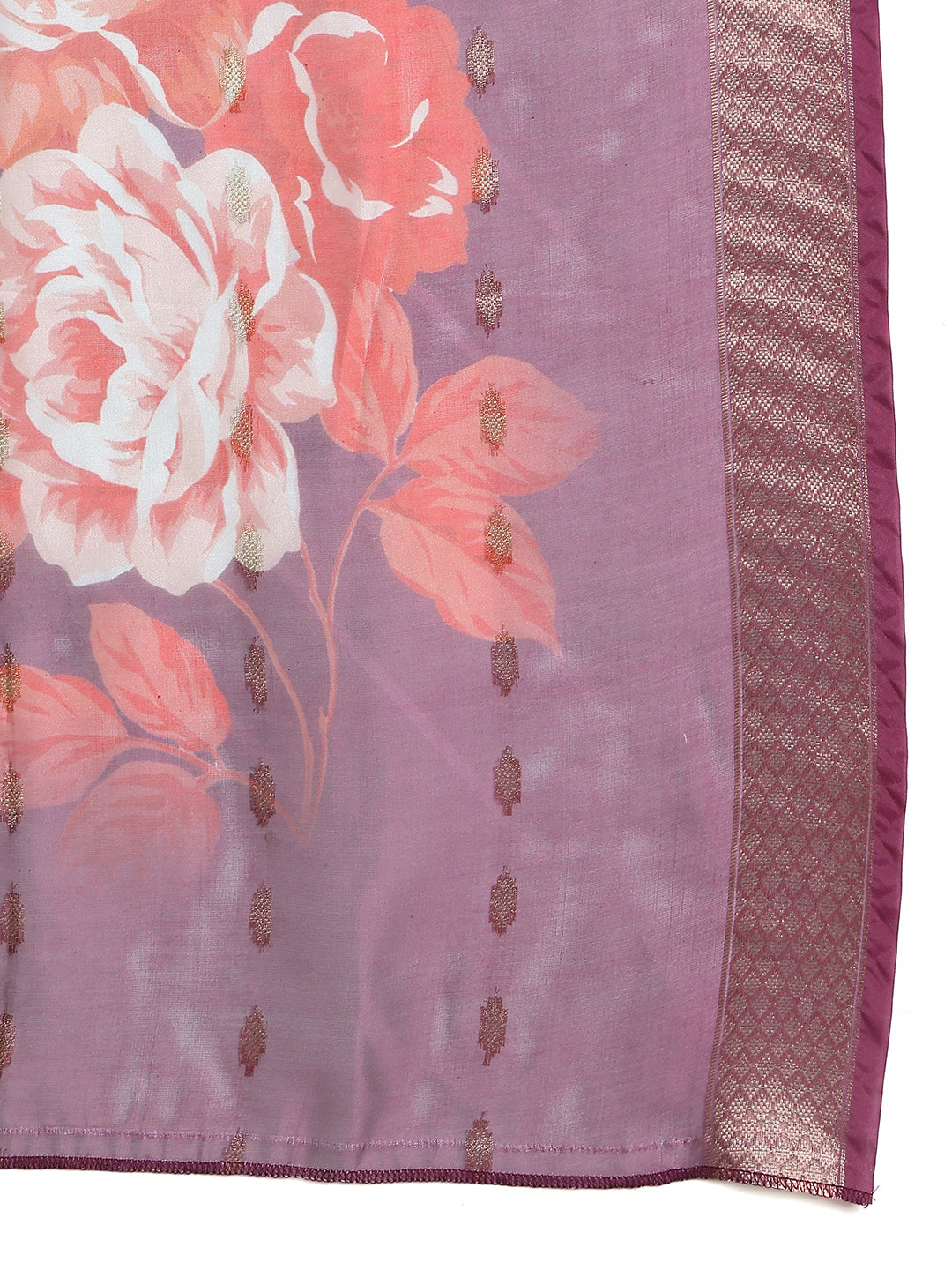 Backless Designer Kurta Palazzo Set with Floral Dupatta ( JOKPL 2137P D66P 1577 Purple )