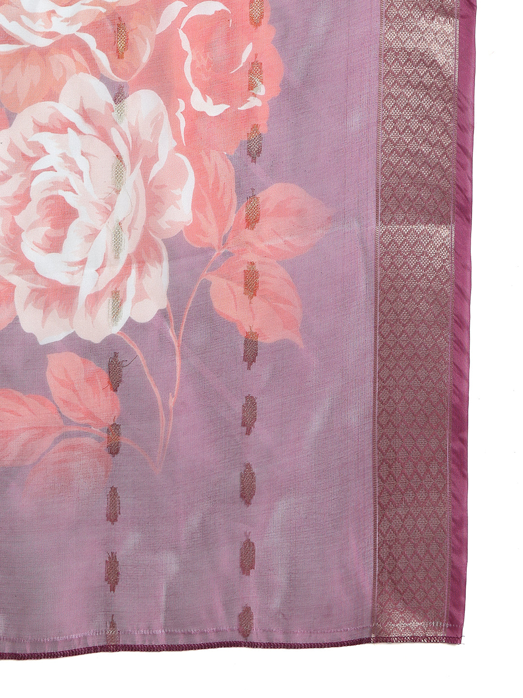 Embroidered Rayon Kurta Palazzos With dupatta ( JOKPL 2137P D66P 1579 Purple )