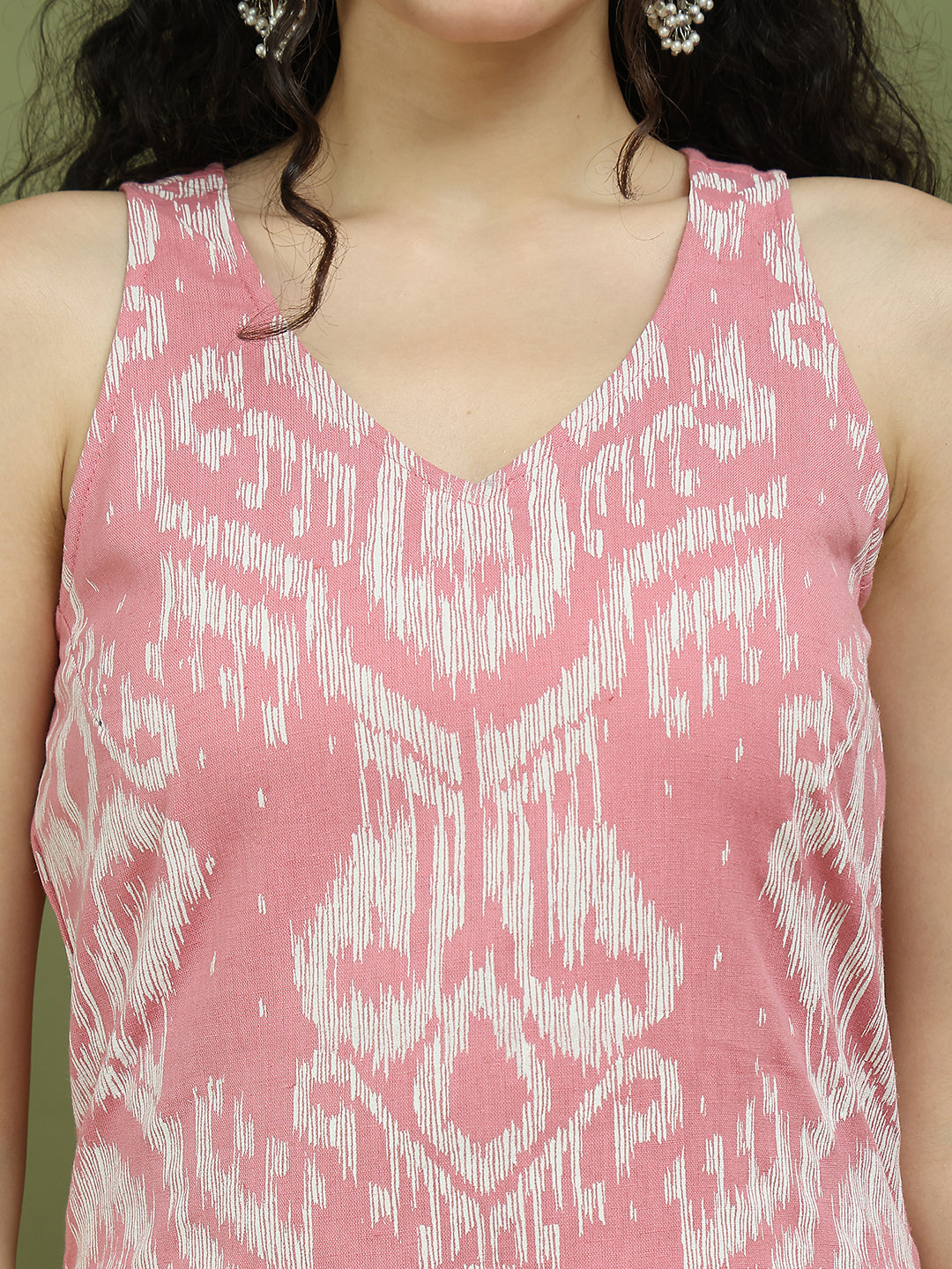 Women's Printed Rayon Kurtas ( JOK 1585 Pink )