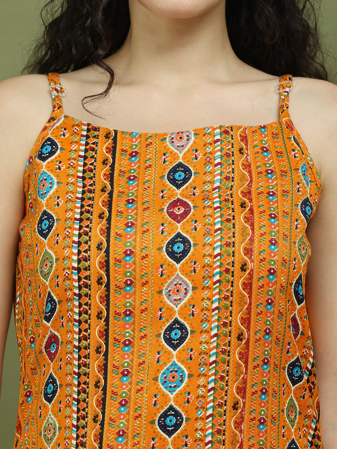Foil Printed Rayon Kurta Palazzos With Dupatta ( JOKPL 2137W D31W 1583 Mustard )