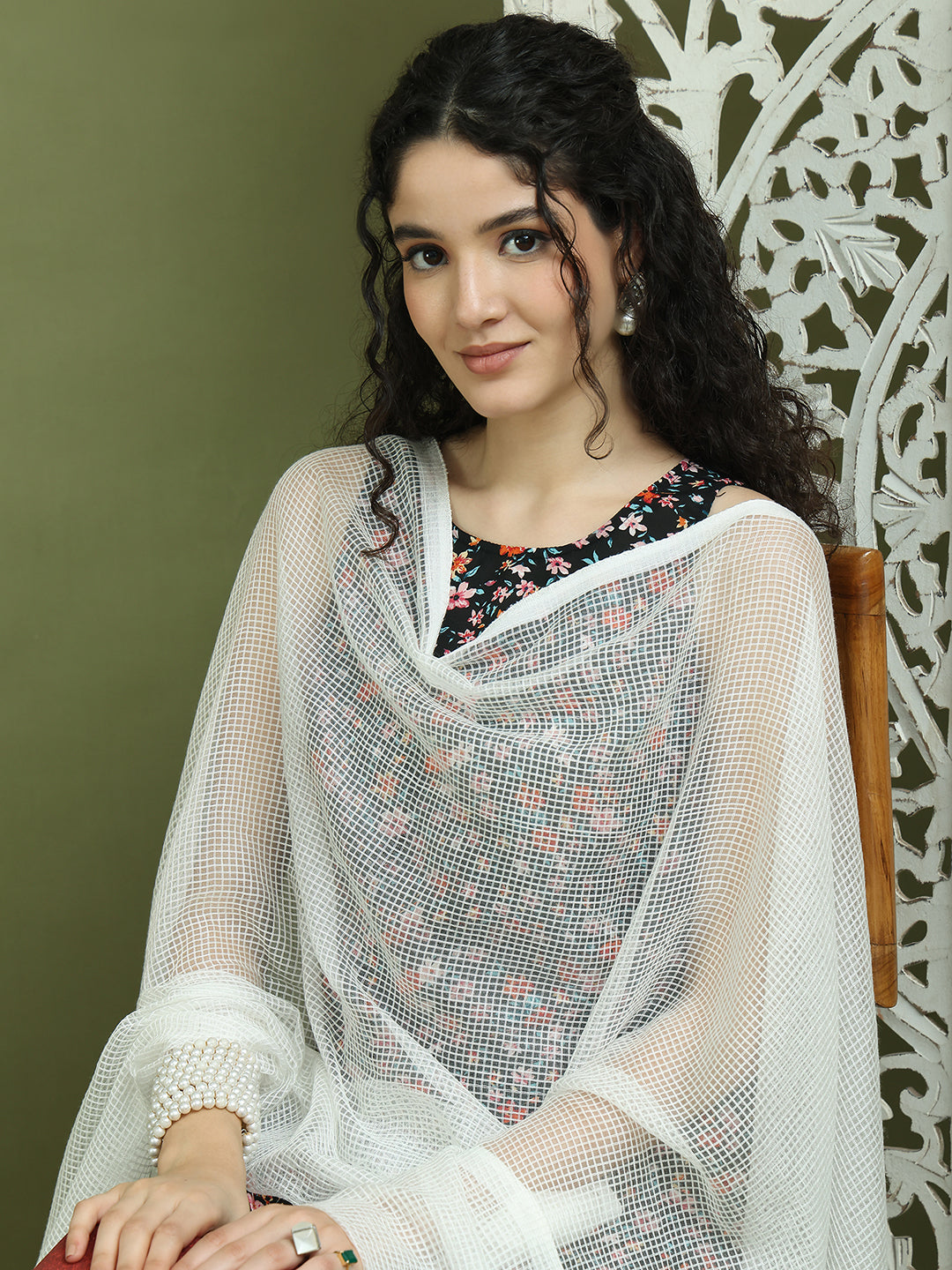 Floral Printed Rayon Kurta Palazzo Set ( JOKPL 2137W D31W 1584 Black )