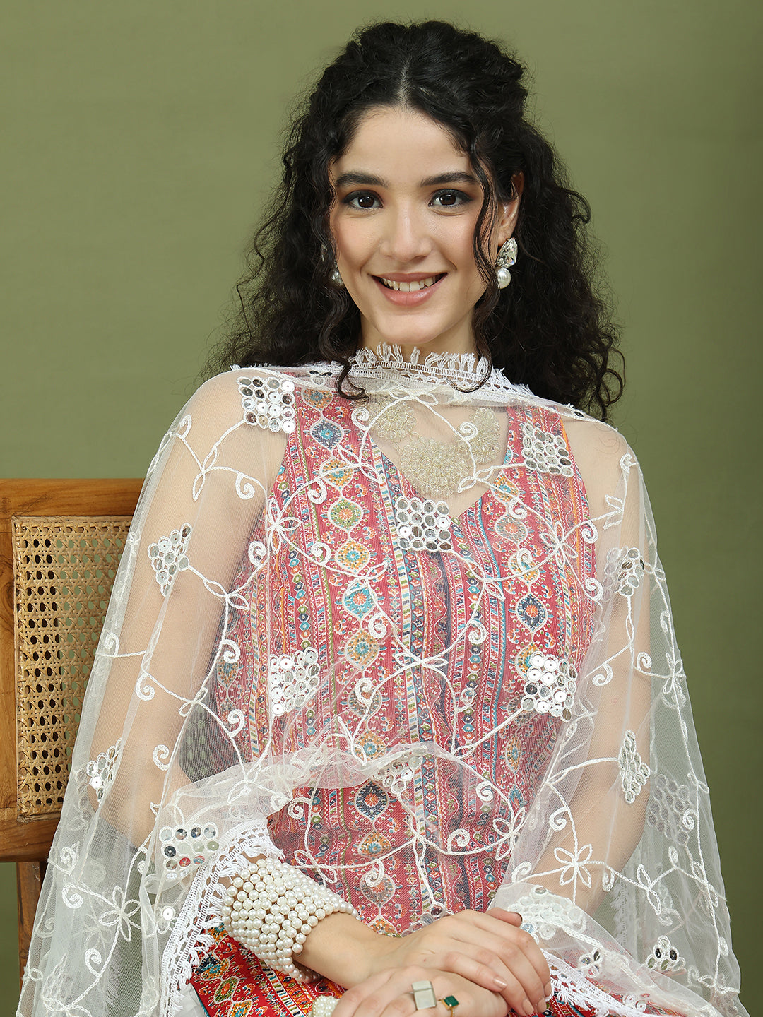 Foil Printed Rayon Kurta Palazzos With Dupatta ( JOKPL 2137W D67W 1574 Red )