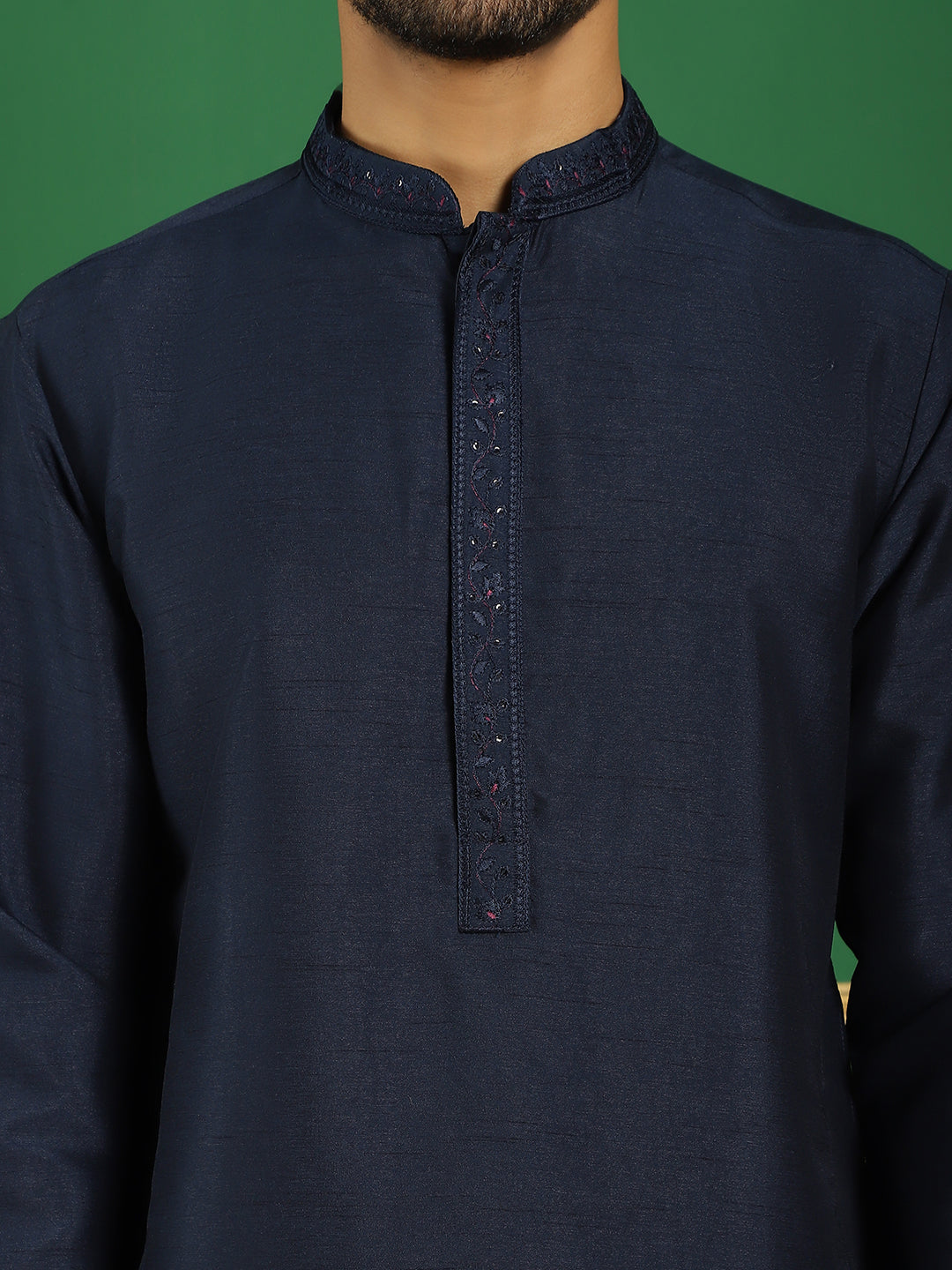 Men's Embroidered Waistcoat and Kurta Pyjama