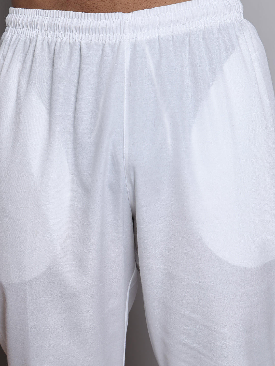 Printed Nehru Jacket & Kurta Pyjama Set ( JOKPWC 5148W 4122White )