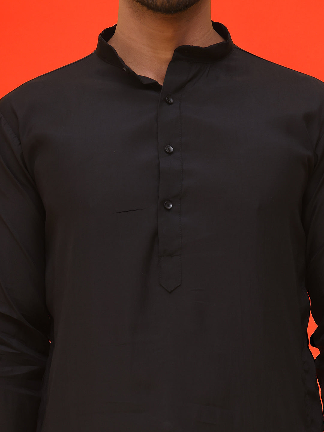 Embroidered Nehru Jacket With Solid Kurta Pyjama ( JOKPWC 592B 4124 White )