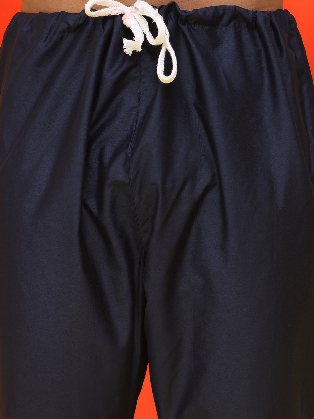 Embroidered Nehru Jacket With Solid Kurta Pyjama ( JOKPWC 592N 4127 Navy )