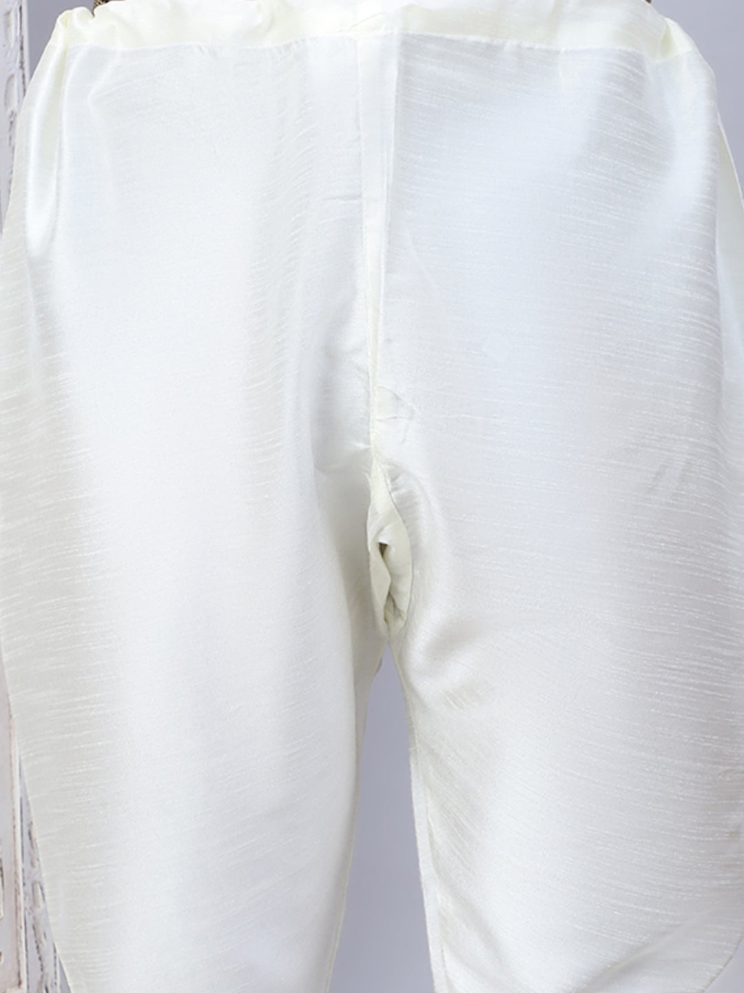 Embossed Nehru Jacket With Solid Kurta Pyjama Set