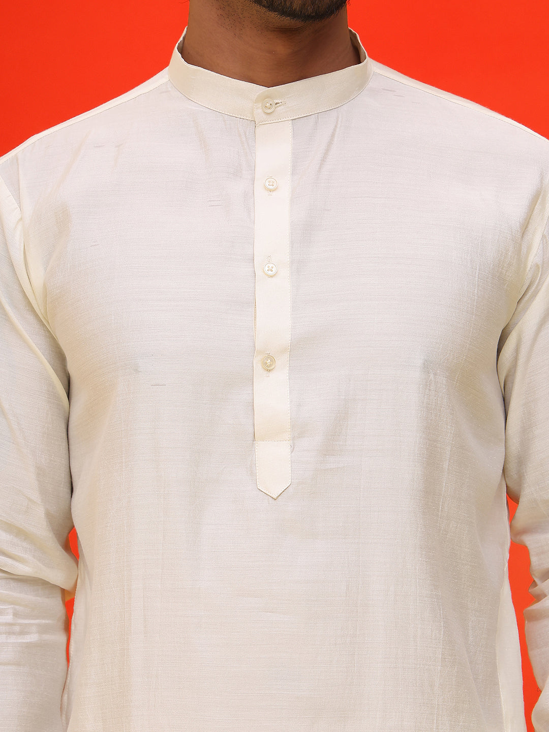 Embroidered Nehru Jacket With Solid Kurta Pyjama ( JOKPWC 592W 4124 White )