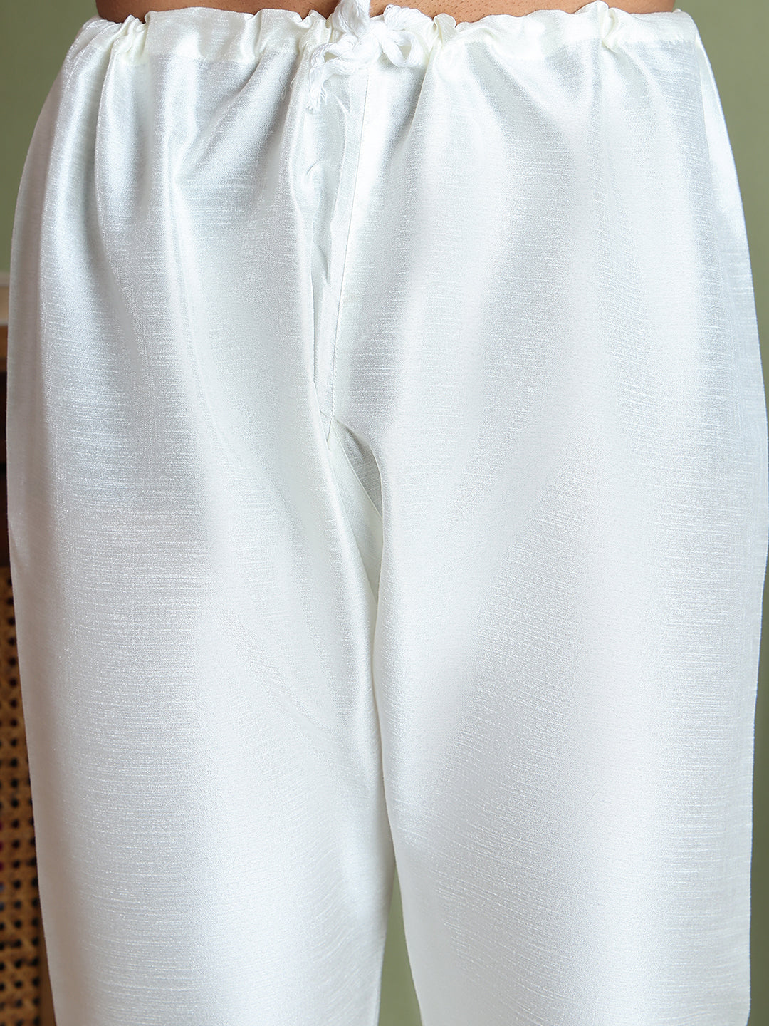 Woven Design Nehru Jacket With Solid Kurta Pyjama for Men ( JOKPWC 636N 4072Teal )