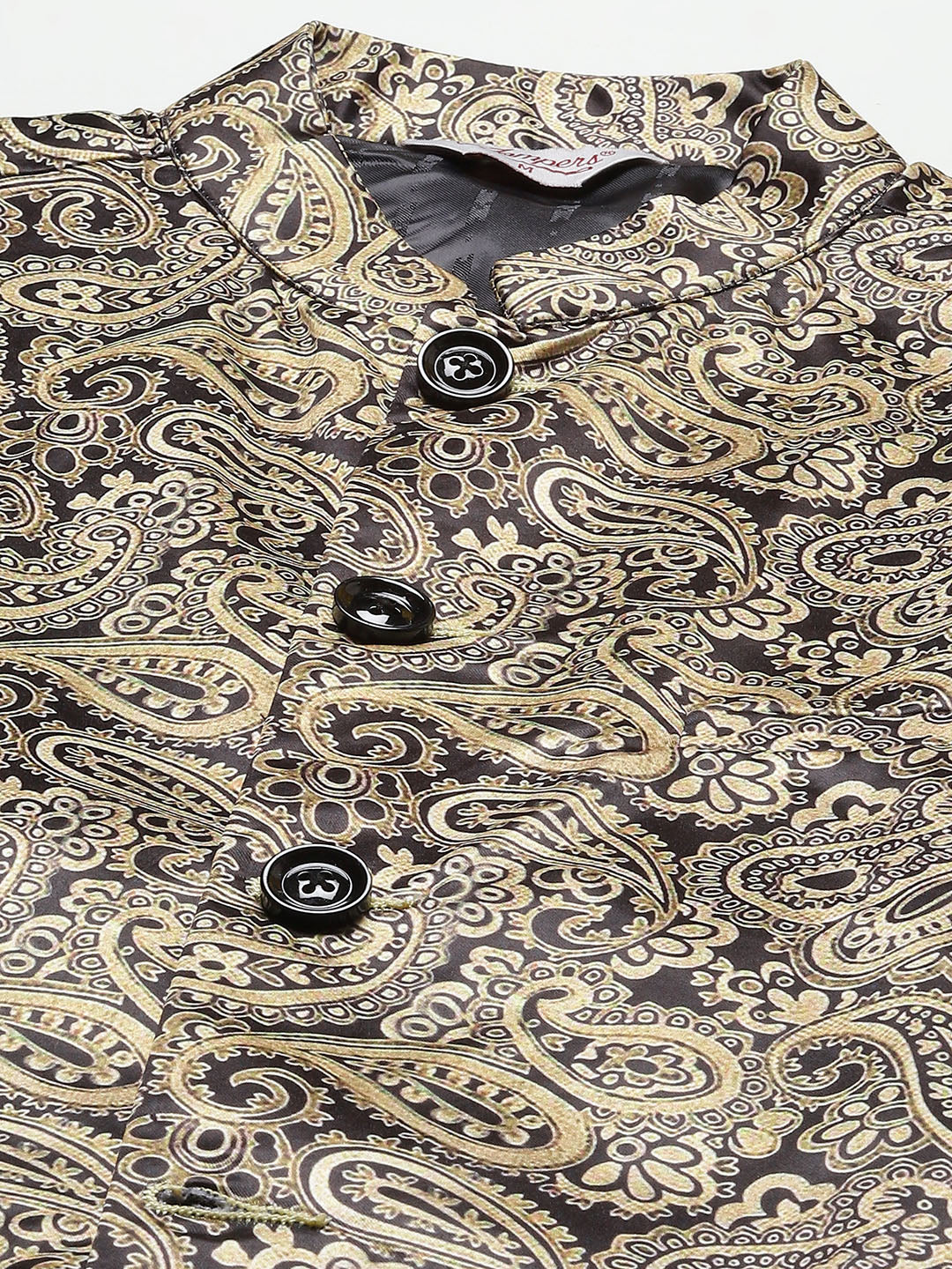 Men's Printed Nehru Jacket and Kurta Pyjama Set