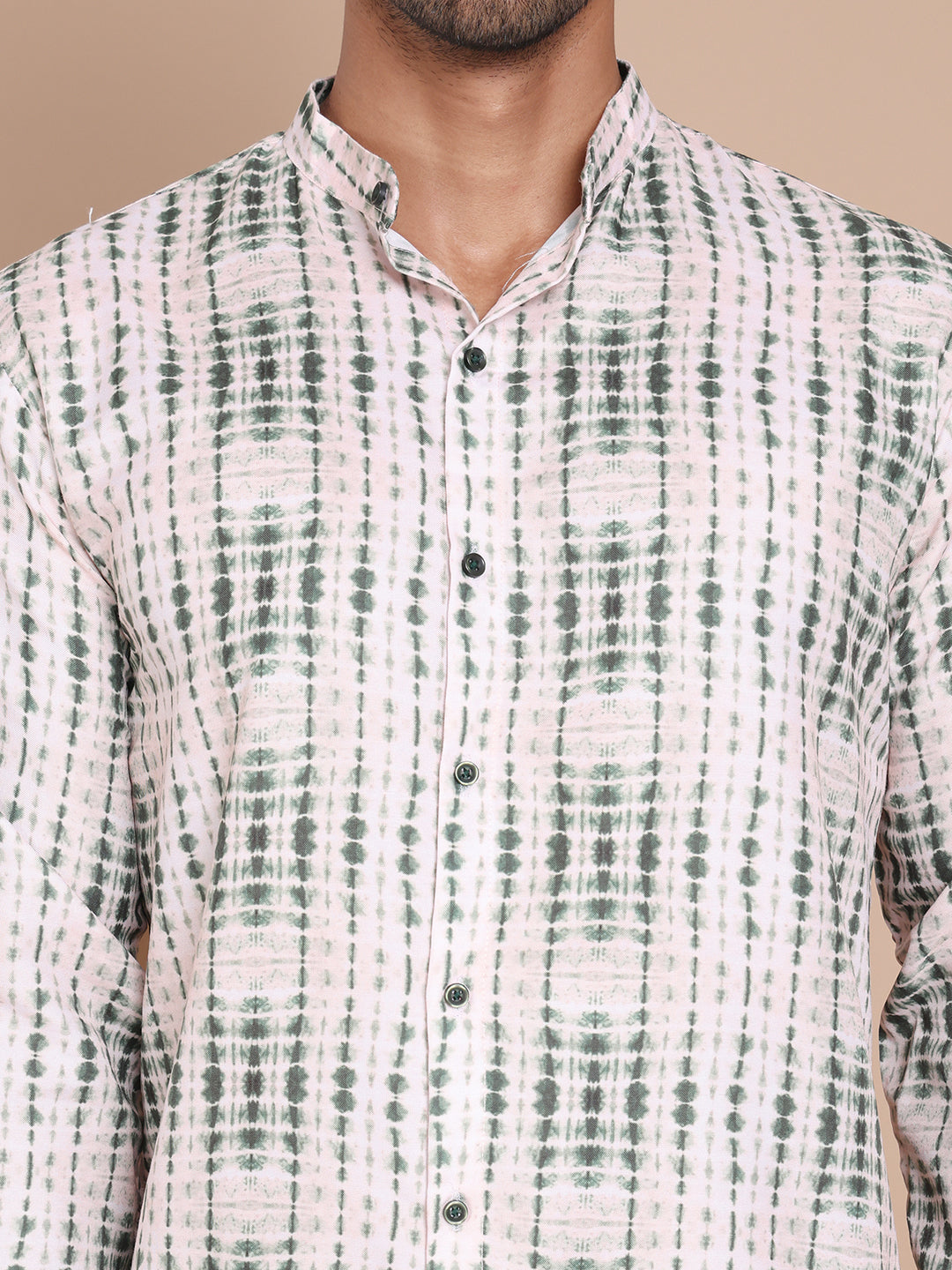Printed Front Open Kurta With Trouser ( JOKP TP W 5090Olive )