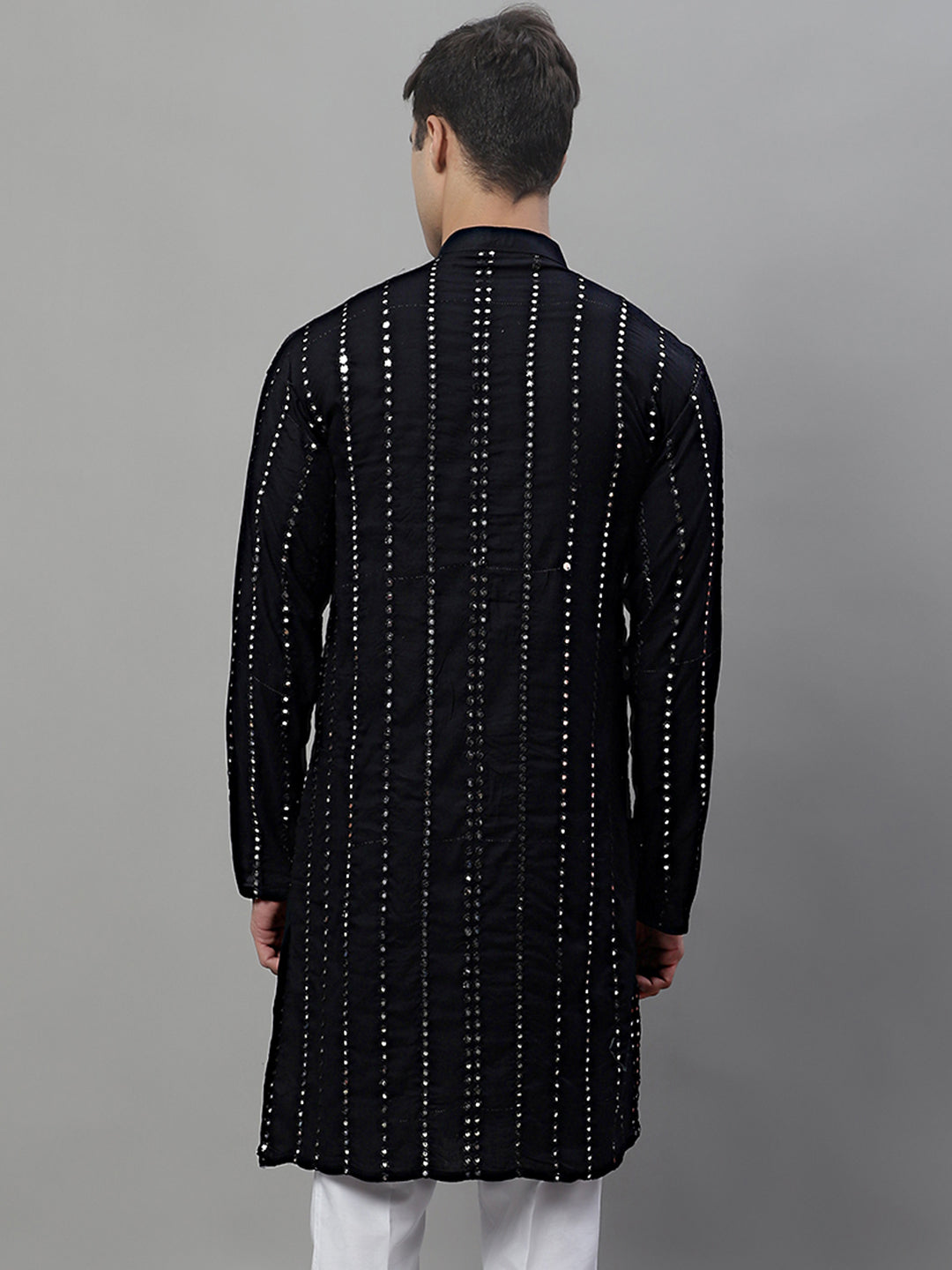 Men's Embroidered Mirror Work Kurtas