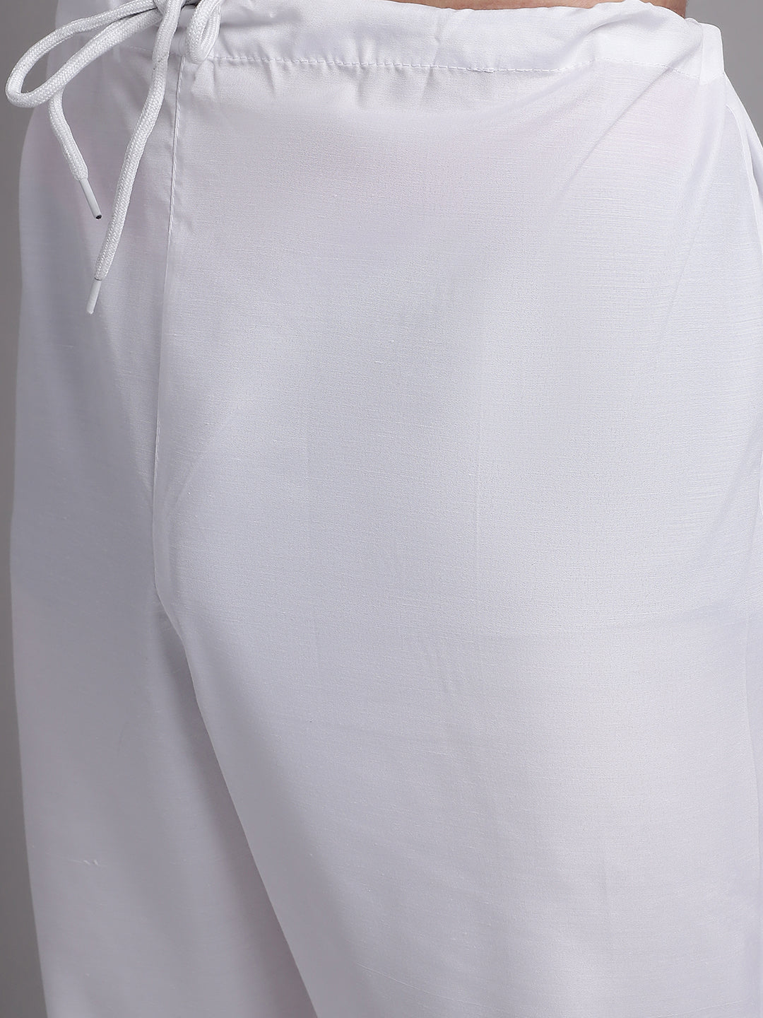 Men's Grey Printed Silk Blend Kurta Payjama