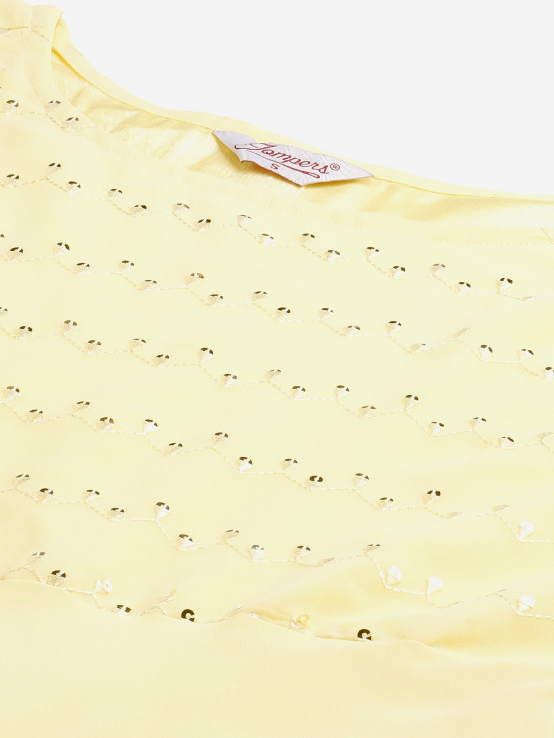 Jompers Women Yellow Embroidered Regular Sequinned Kurta with Trousers & With Dupatta ( JOKS D29R 1383 Yellow )