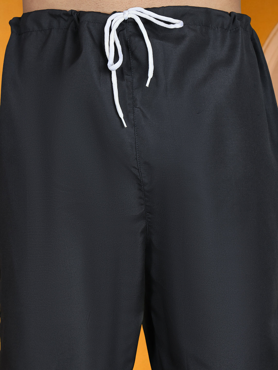 Men Pack of 2 Solid Cotton Pyjamas ( JOPJ 002Black Pack-2 )