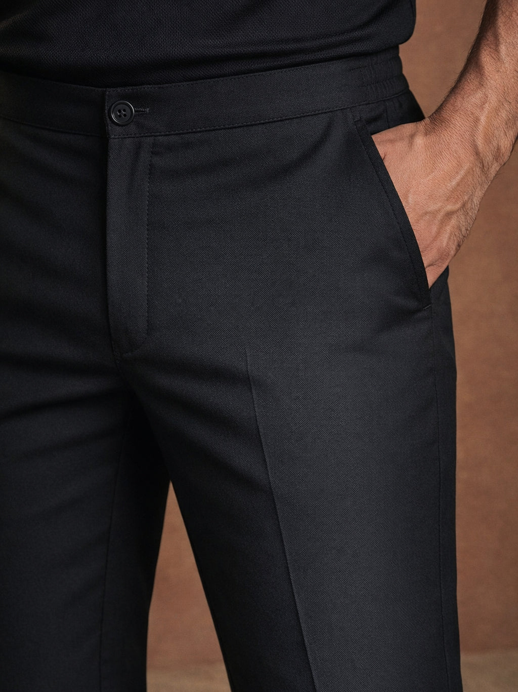 Solid Cotton Pyjama For Men ( JOPJ 005Black )