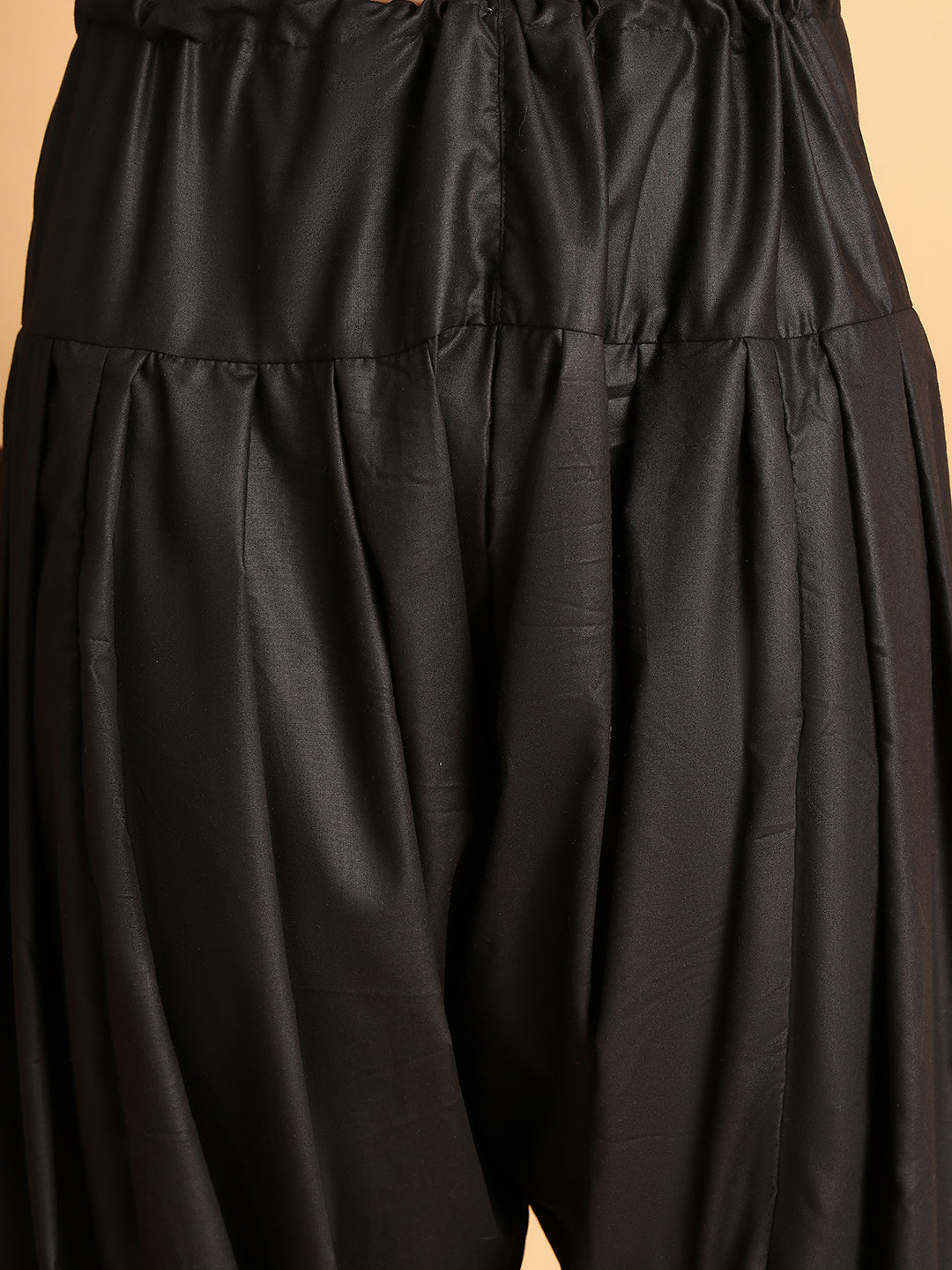 Black Viscose Rayon Salwar for Men ( JOSP 007Black )