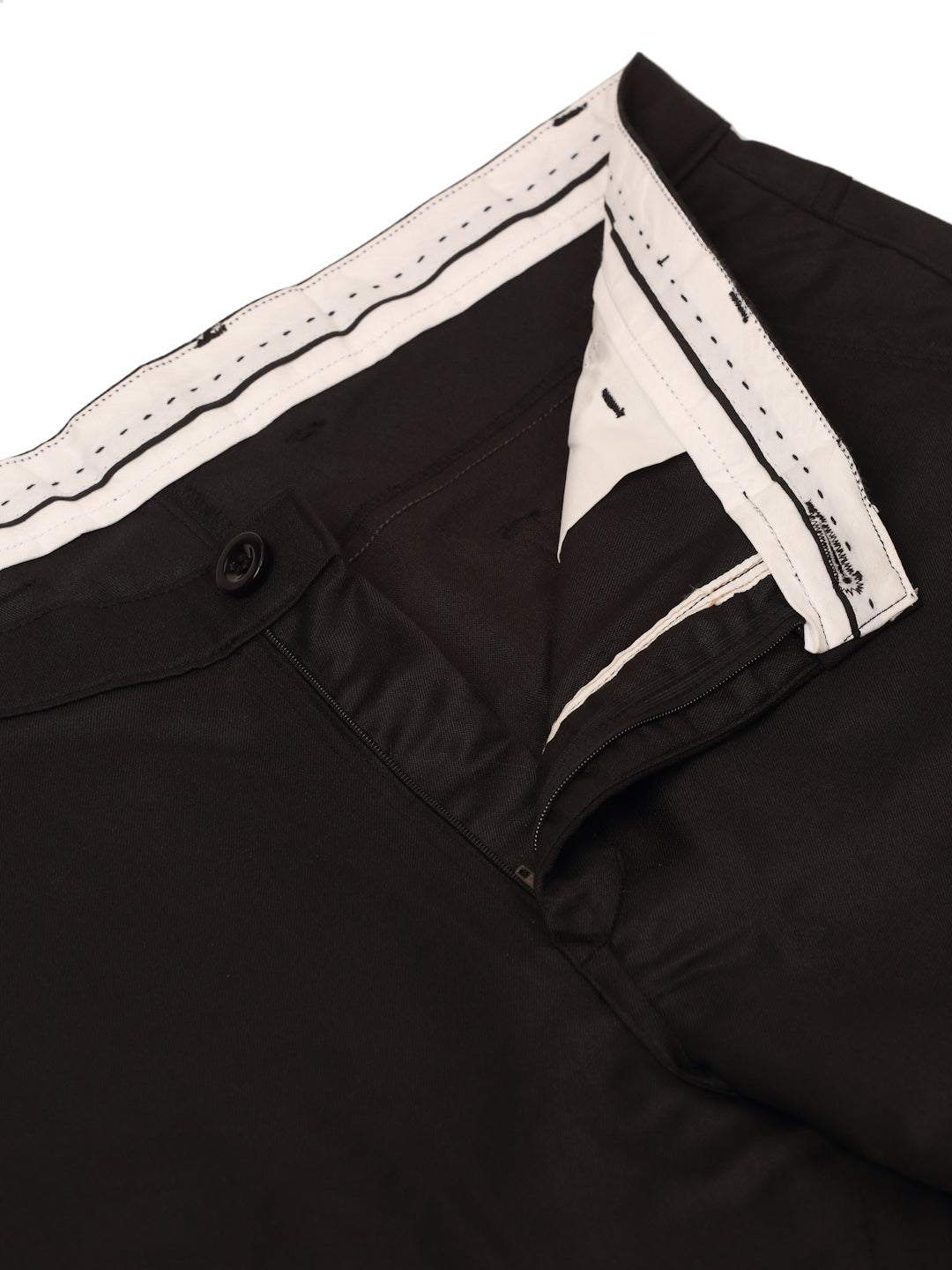 Indian Needle Men's Casual Cotton Solid Cargo Pants ( KGP 154Black )