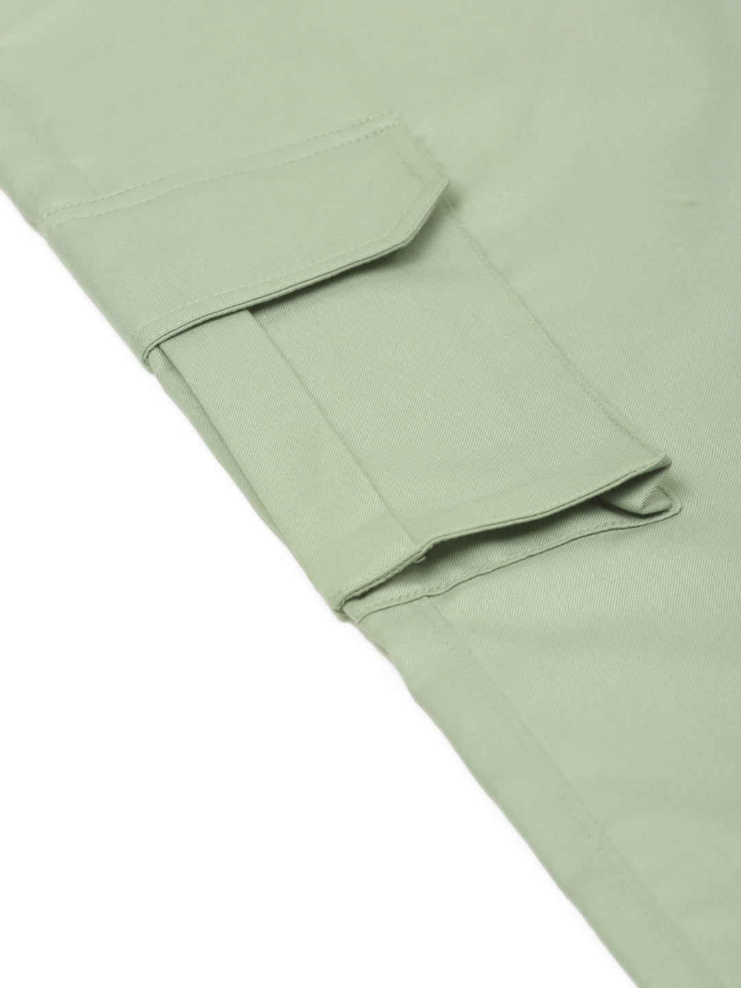 Indian Needle Men's Casual Cotton Solid Cargo Pants ( KGP 154Pista-Green )