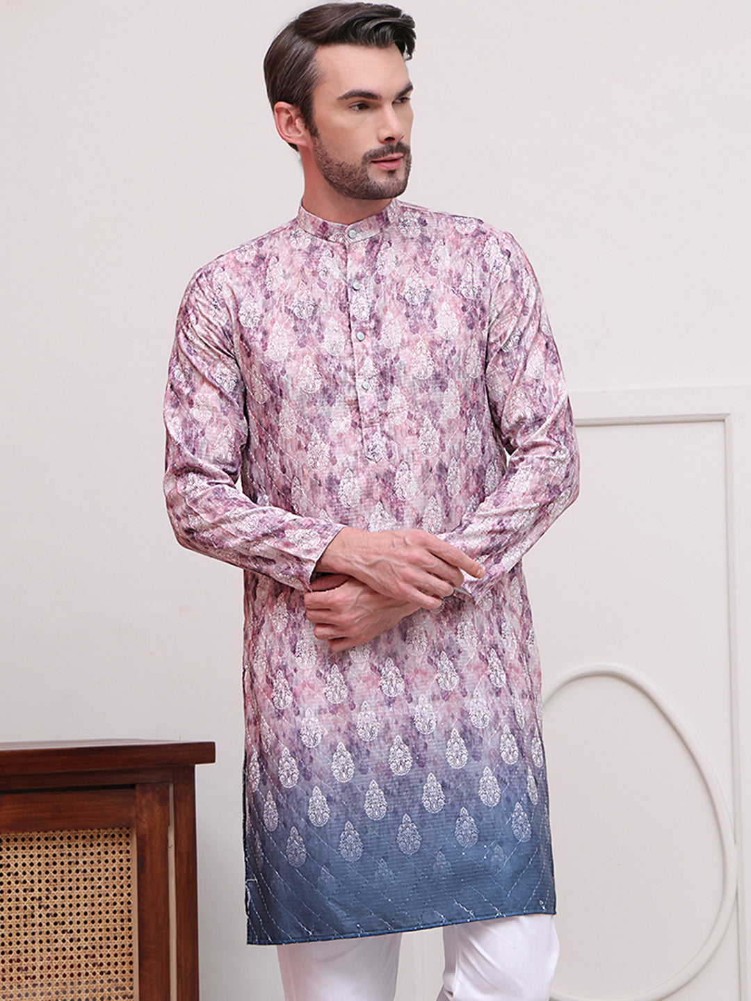 Digital Printed Kurtas ( KO 5104Magenta )