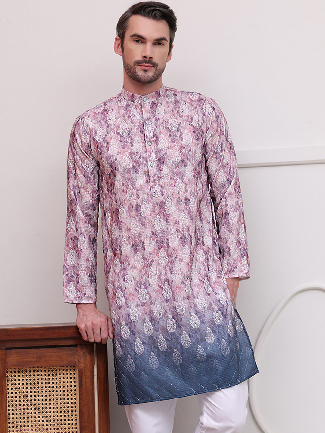 Digital Printed Kurtas ( KO 5104Magenta )