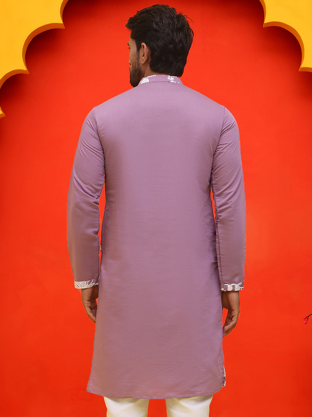 Embroidered Straight Kurtas ( KO 5137 Magenta )
