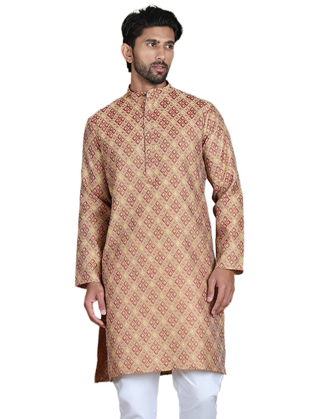 Yellow Woven Design Straight Kurtas ( ko 5153Yellow )