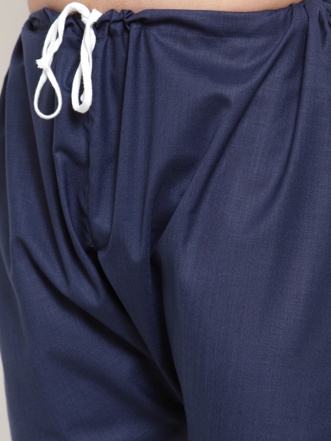 Jompers Men's Solid Cotton Kurtas (KO 592 Navy )