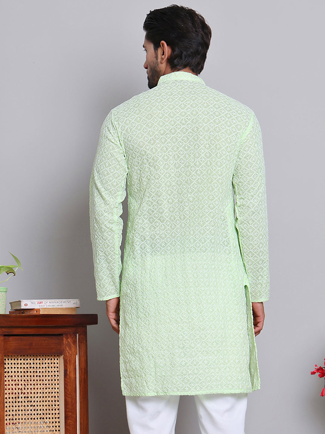 Floral Embroidered Kurtas ( INKOO 626Green )