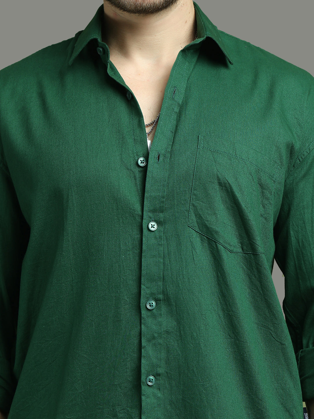 Solid Casual Shirt for Men ( RDSH 006Green )